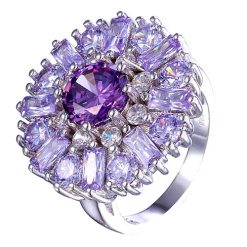 Amazing Amethyst Sterling Silver 925 Ring