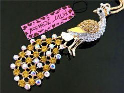 Betsey Johnson Gold Peacock Pendant