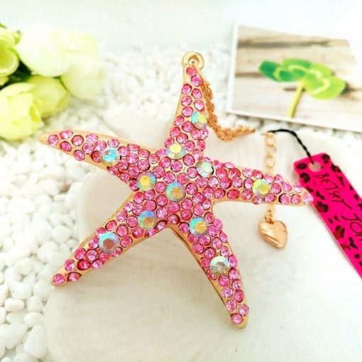 Betsey Johnson Pink Starfish Pendant