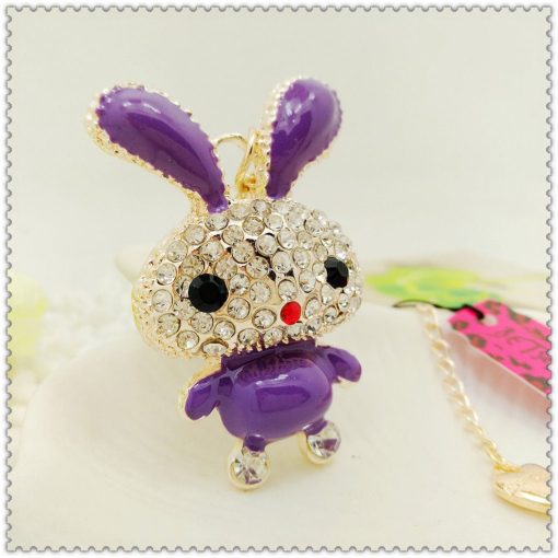 Betsey Johnson Purple Rabbit Pendant