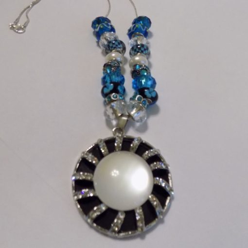 Necklace with Betsey Johnson Dome Pendant